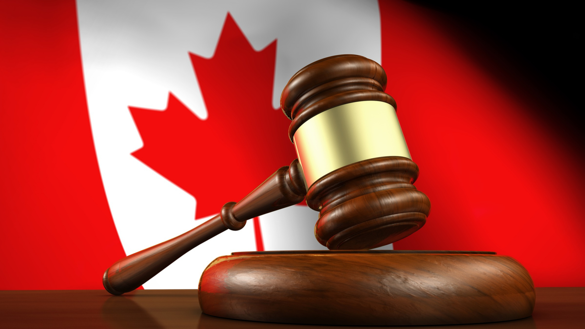 Gavel and Canadian Flag